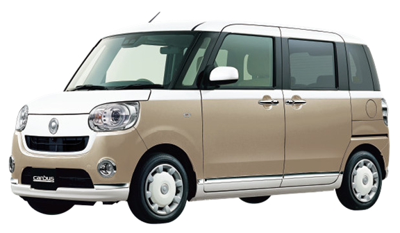(中古品)ダイハツ ムーヴキャンバス プルバックカー ベージュマイカメタリック Happiness carlife|ダイハツ千葉販売株式会社